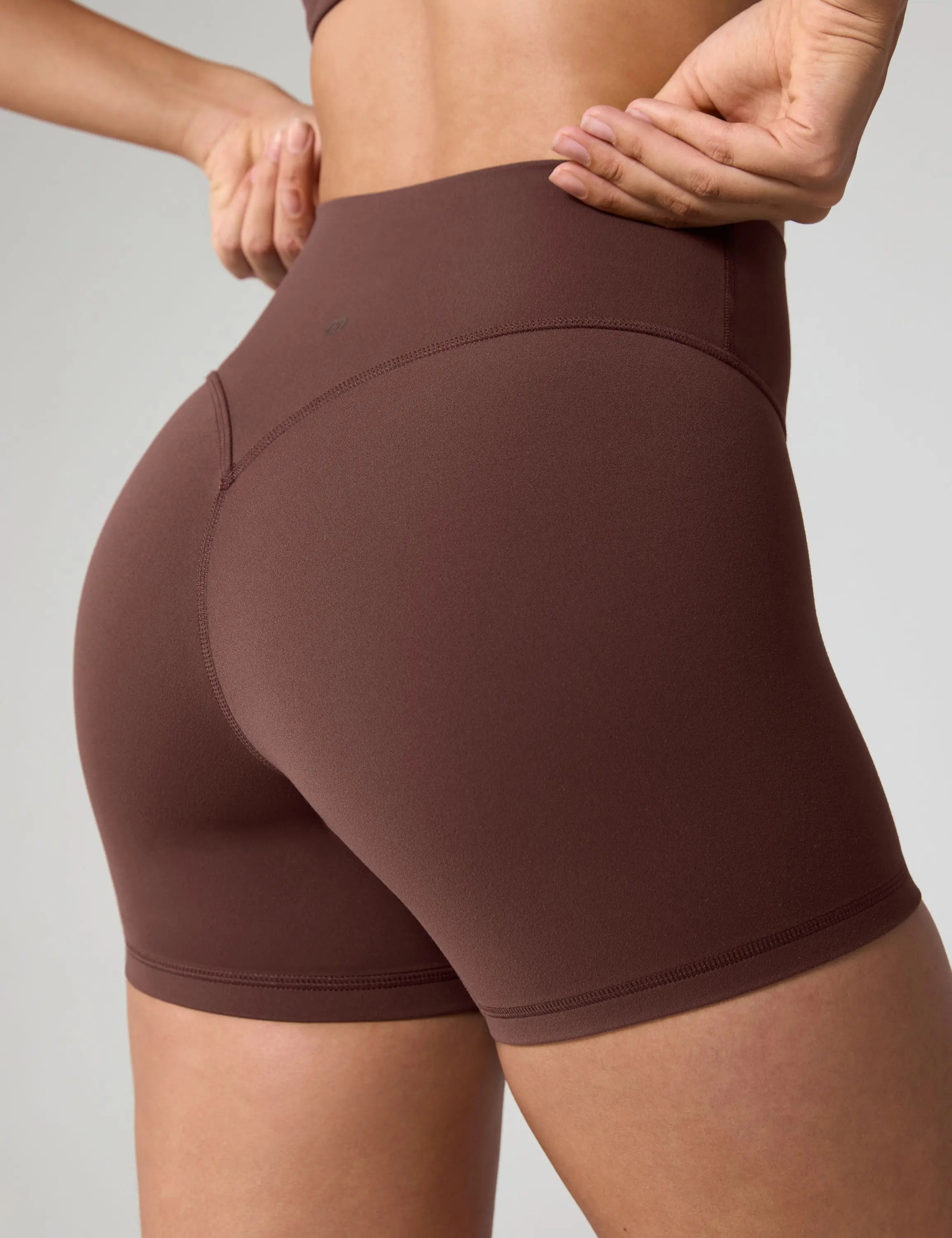 Sunzel Women’S Crossover Biker Shorts, V-Waist High-Rise Yoga/Workout Gym Shorts with No Front Seam and Tummy Control